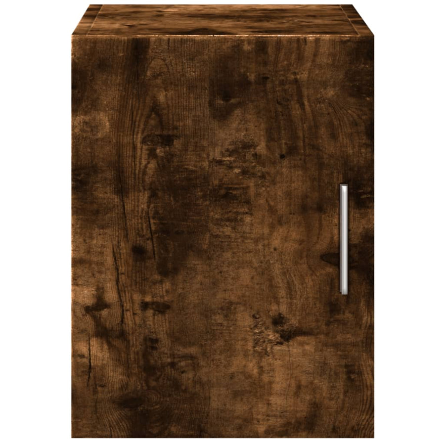 Wandkast 30x42,5x40 cm bewerkt hout gerookt eikenkleurig