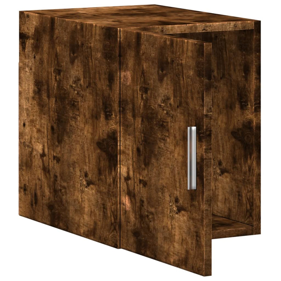 Wandkast 30x42,5x40 cm bewerkt hout gerookt eikenkleurig