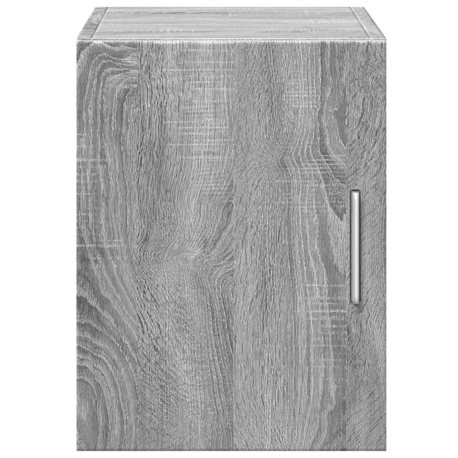 Wandkast 30x42,5x40 cm bewerkt hout grijs sonoma eikenkleurig