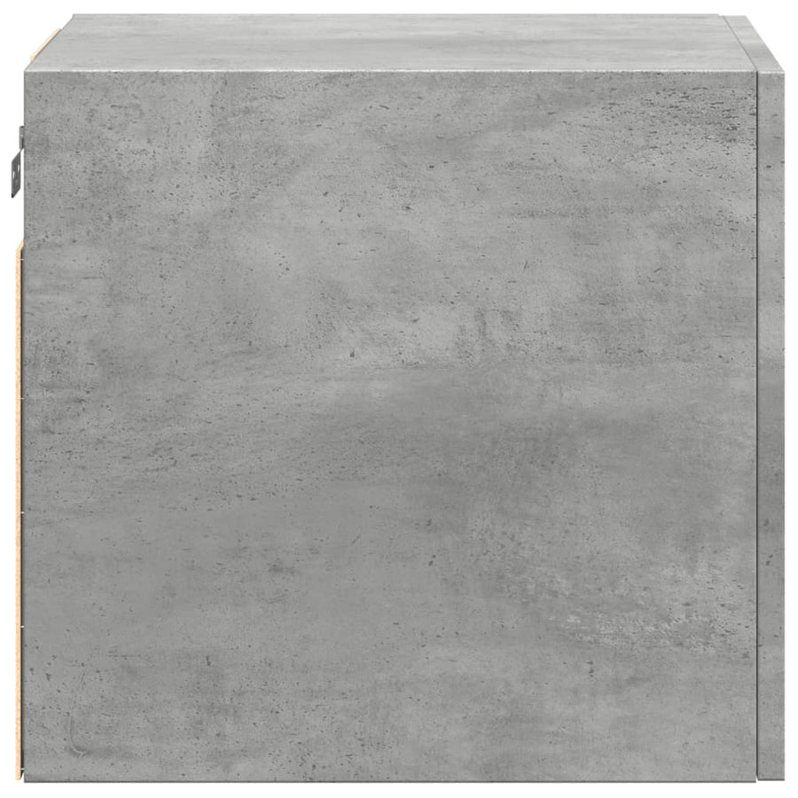 Wandkast 40X42,5X40 Cm Bewerkt Hout Betongrijs