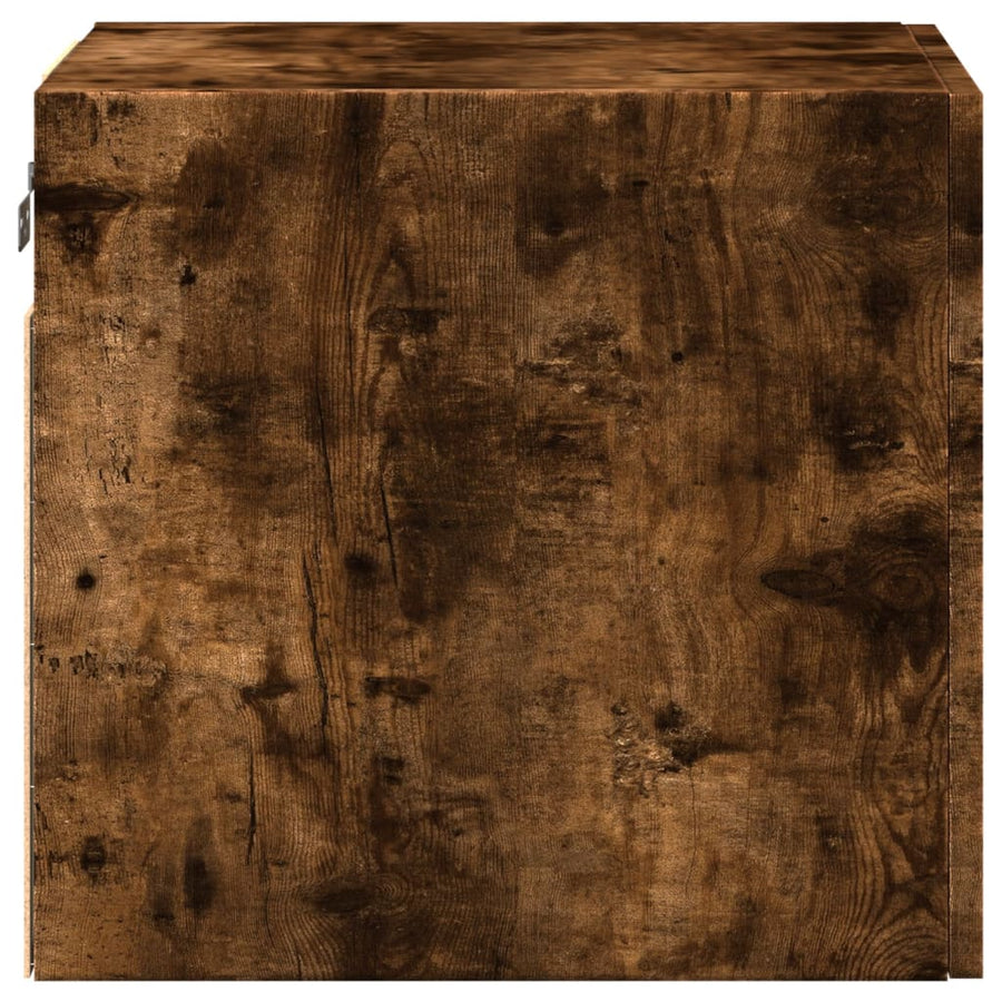 Wandkast 40X42,5X40 Cm Bewerkt Hout Kleurig Gerookt eiken