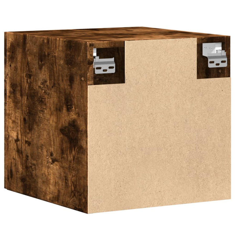 Wandkast 40X42,5X40 Cm Bewerkt Hout Kleurig Gerookt eiken