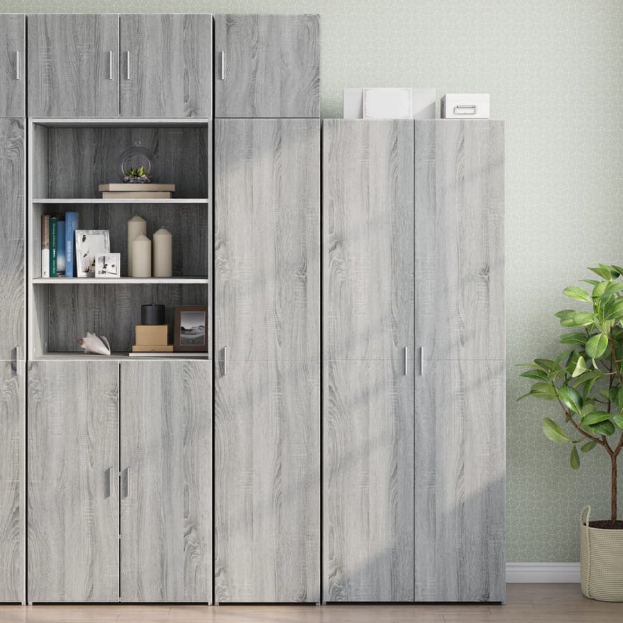 Wandkast 40x42,5x40 cm bewerkt hout grijs sonoma
