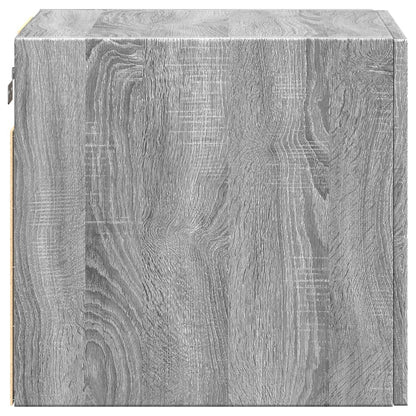 Wandkast 40x42,5x40 cm bewerkt hout grijs sonoma