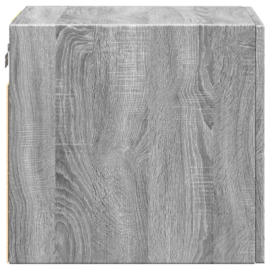 Wandkast 40x42,5x40 cm bewerkt hout grijs sonoma