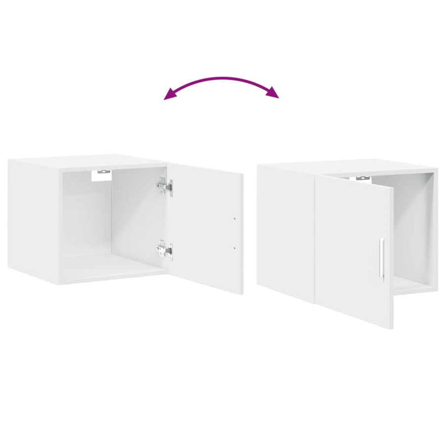 Wandkast 45X42,5X40 Cm Bewerkt Hout Wit