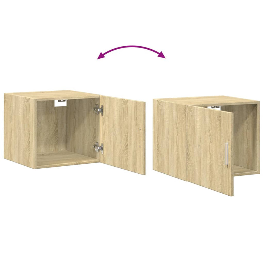 Wandkast 45X42,5X40 Cm Bewerkt Hout Kleurig Sonoma eiken