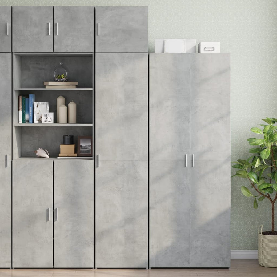Wandkast 45x42,5x40 cm bewerkt hout betongrijs