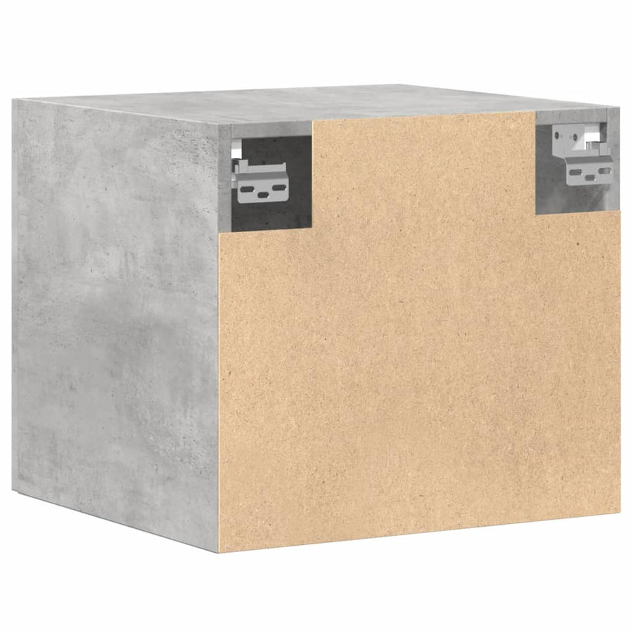 Wandkast 45x42,5x40 cm bewerkt hout betongrijs