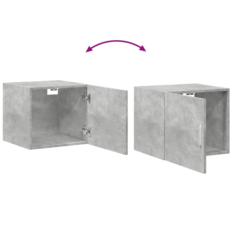 Wandkast 45x42,5x40 cm bewerkt hout betongrijs