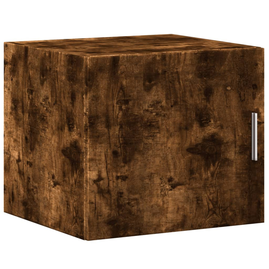 Wandkast 45x42,5x40 cm bewerkt hout gerookt eikenkleurig