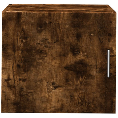 Wandkast 45x42,5x40 cm bewerkt hout gerookt eikenkleurig