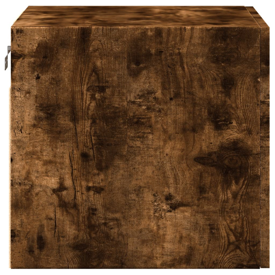 Wandkast 45x42,5x40 cm bewerkt hout gerookt eikenkleurig