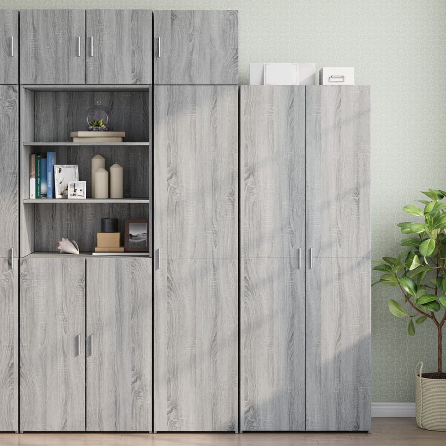 Wandkast 45x42,5x40 cm bewerkt hout grijs sonoma eikenkleurig