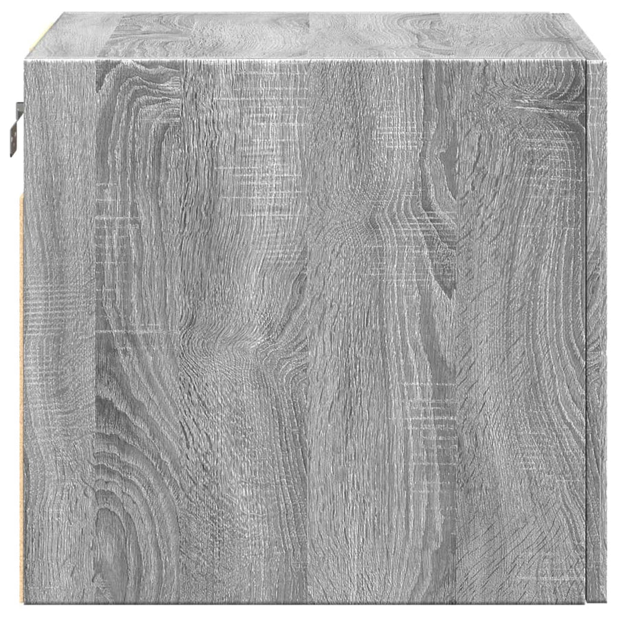 Wandkast 45x42,5x40 cm bewerkt hout grijs sonoma eikenkleurig