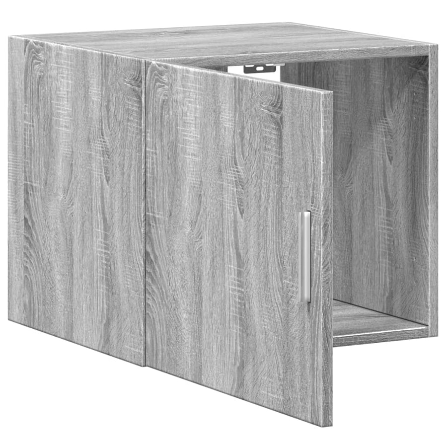 Wandkast 45x42,5x40 cm bewerkt hout grijs sonoma eikenkleurig