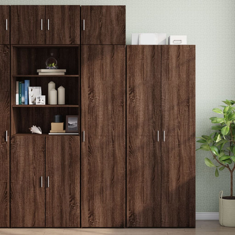 Wandkast 45x42,5x40 cm bewerkt hout bruin eikenkleurig