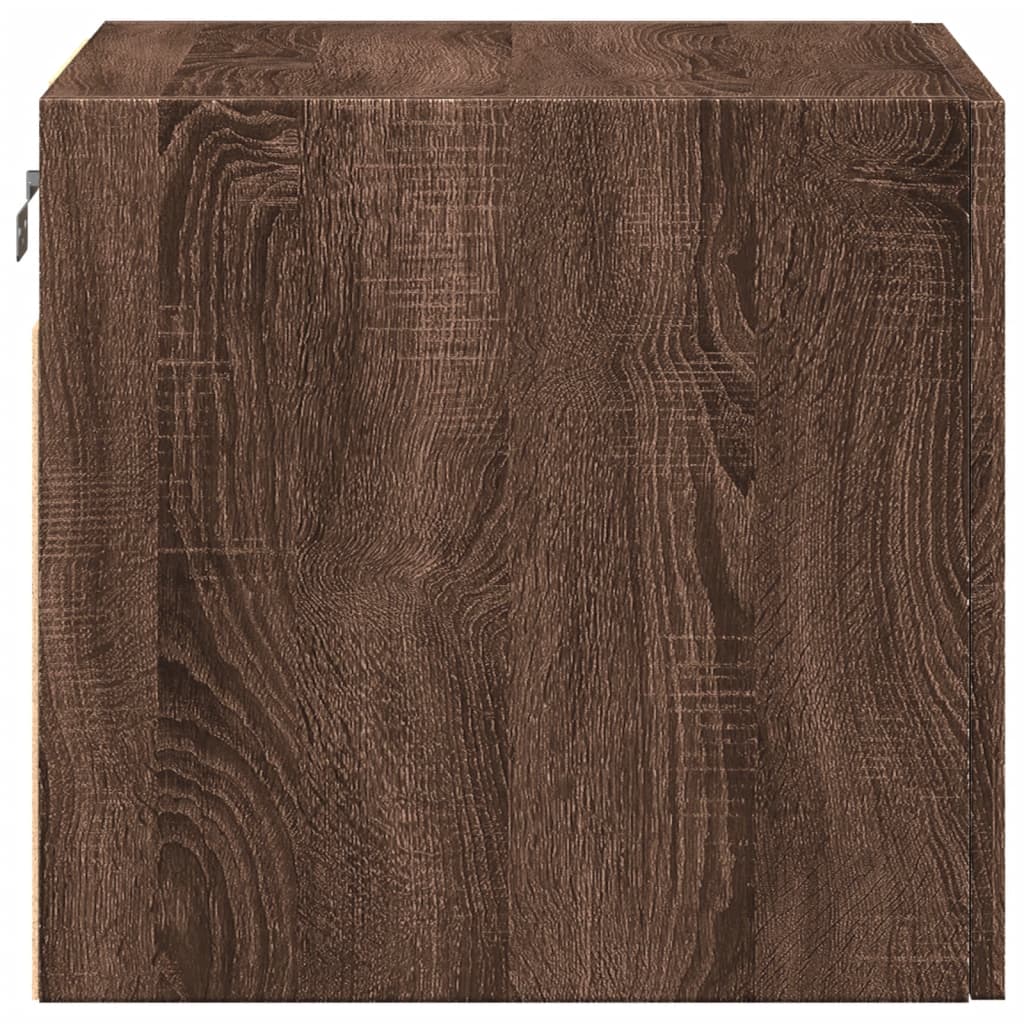 Wandkast 45x42,5x40 cm bewerkt hout bruin eikenkleurig