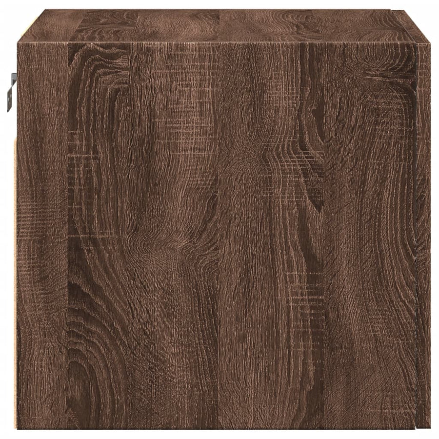 Wandkast 45x42,5x40 cm bewerkt hout bruin eikenkleurig