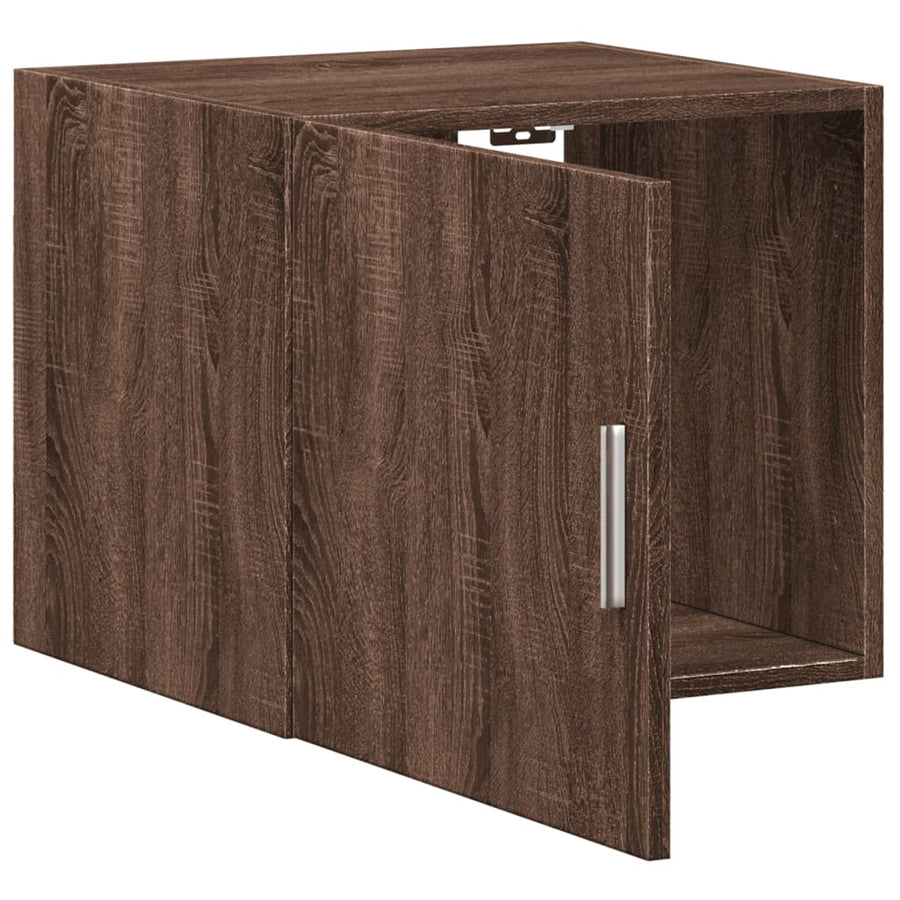 Wandkast 45x42,5x40 cm bewerkt hout bruin eikenkleurig