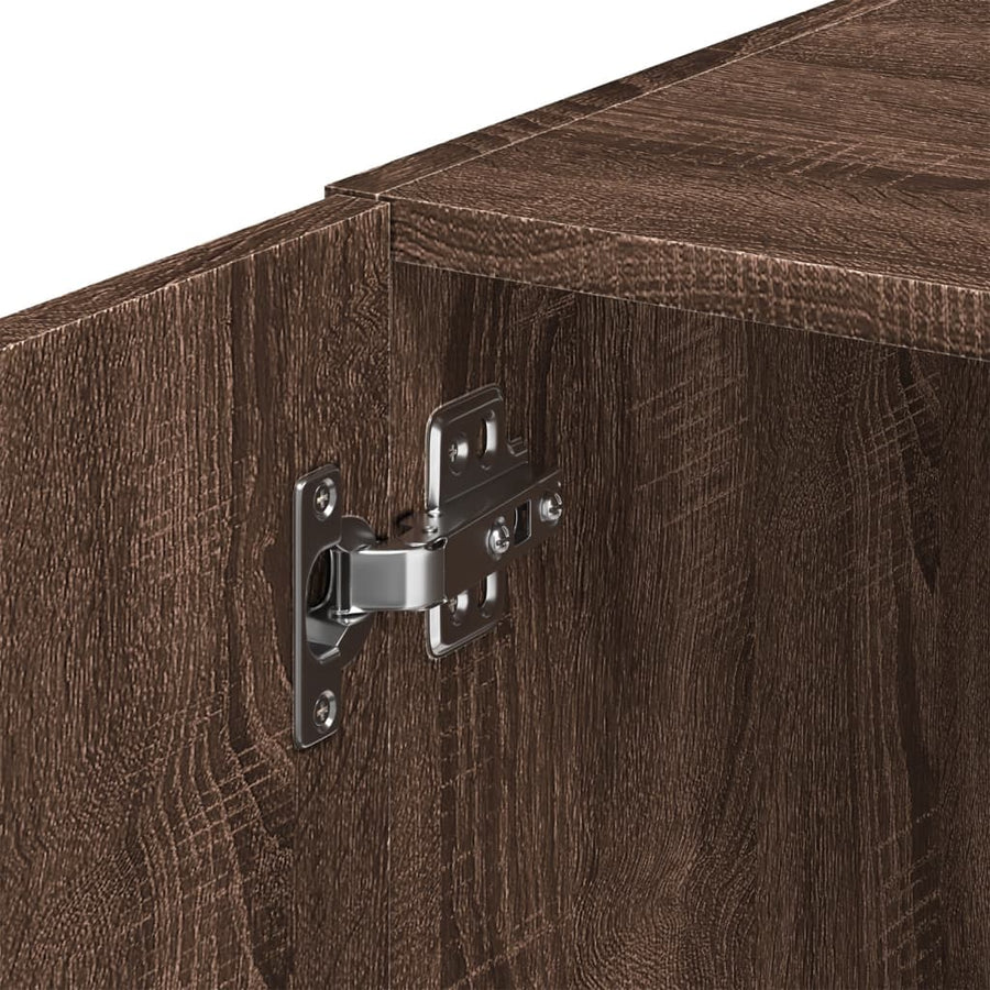 Wandkast 45x42,5x40 cm bewerkt hout bruin eikenkleurig