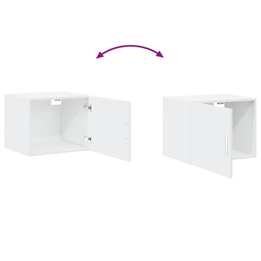Wandkast 50x42,5x40 cm bewerkt hout wit