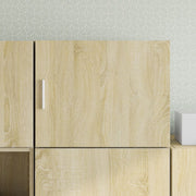 Wandkast 50x42,5x40 cm bewerkt hout sonoma eiken