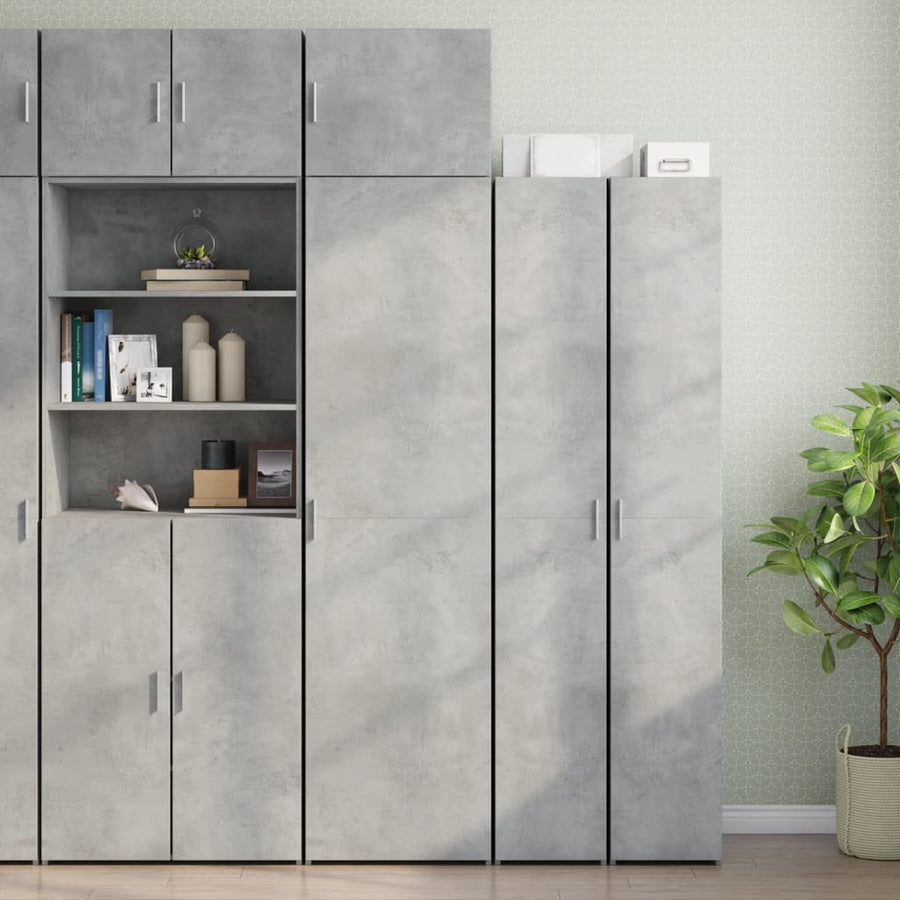 Wandkast 50x42,5x40 cm bewerkt hout betongrijs