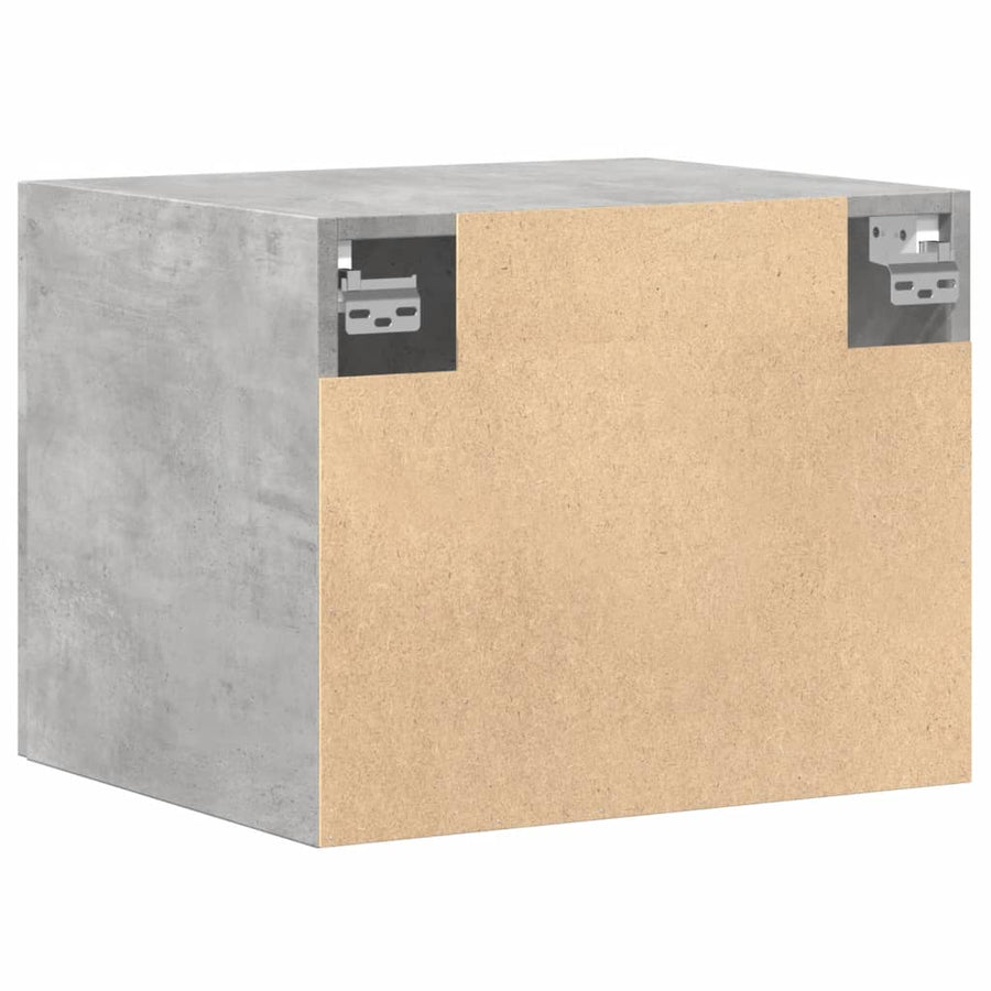 Wandkast 50x42,5x40 cm bewerkt hout betongrijs