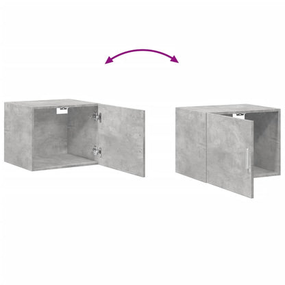 Wandkast 50x42,5x40 cm bewerkt hout betongrijs