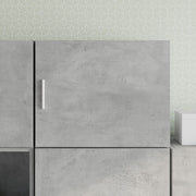 Wandkast 50X42,5X40 Cm Bewerkt Hout Betongrijs
