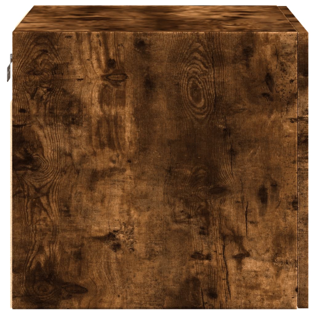 Wandkast 50X42,5X40 Cm Bewerkt Hout Kleurig Gerookt eiken