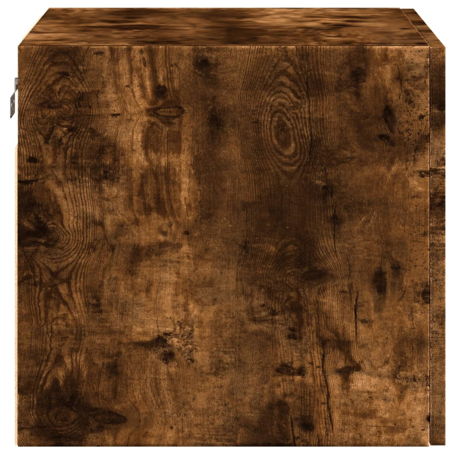 Wandkast 50X42,5X40 Cm Bewerkt Hout Kleurig Gerookt eiken