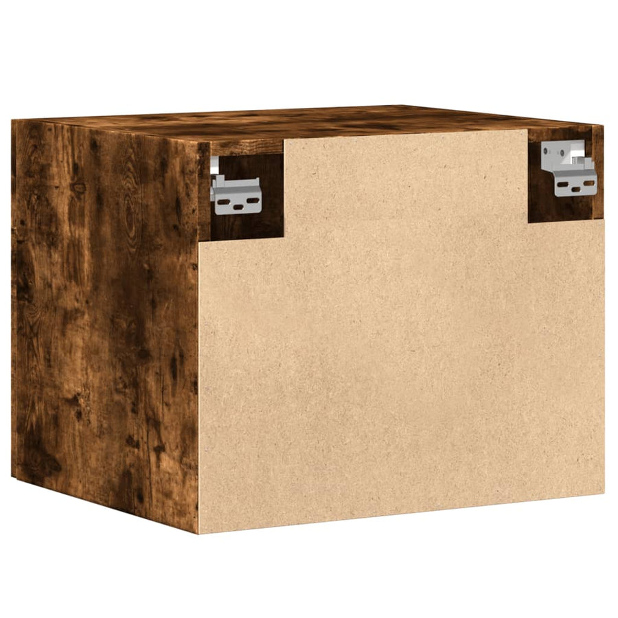 Wandkast 50X42,5X40 Cm Bewerkt Hout Kleurig Gerookt eiken