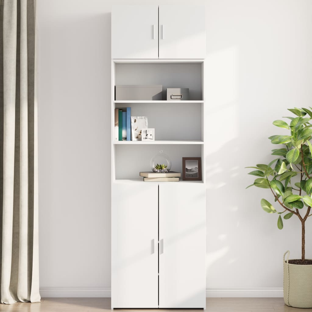 Wandkast 70x42,5x40 cm bewerkt hout wit