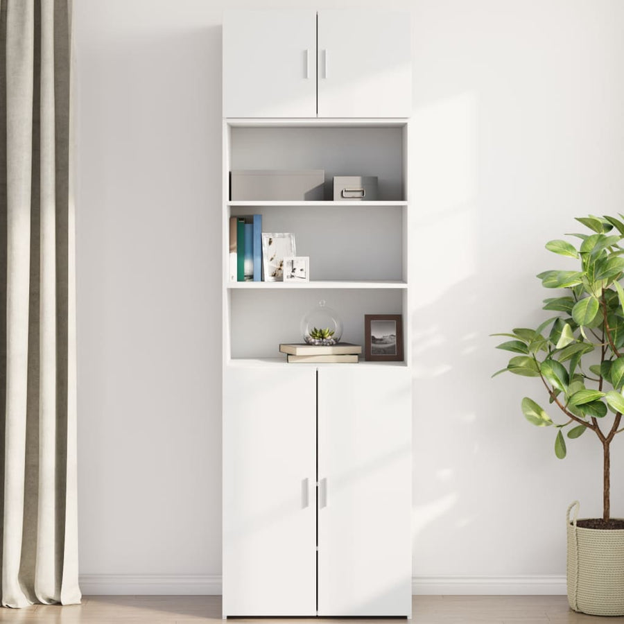 Wandkast 70x42,5x40 cm bewerkt hout wit
