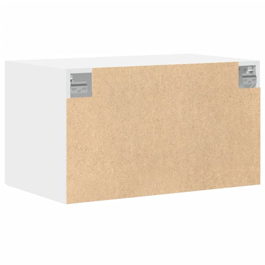 Wandkast 70x42,5x40 cm bewerkt hout wit