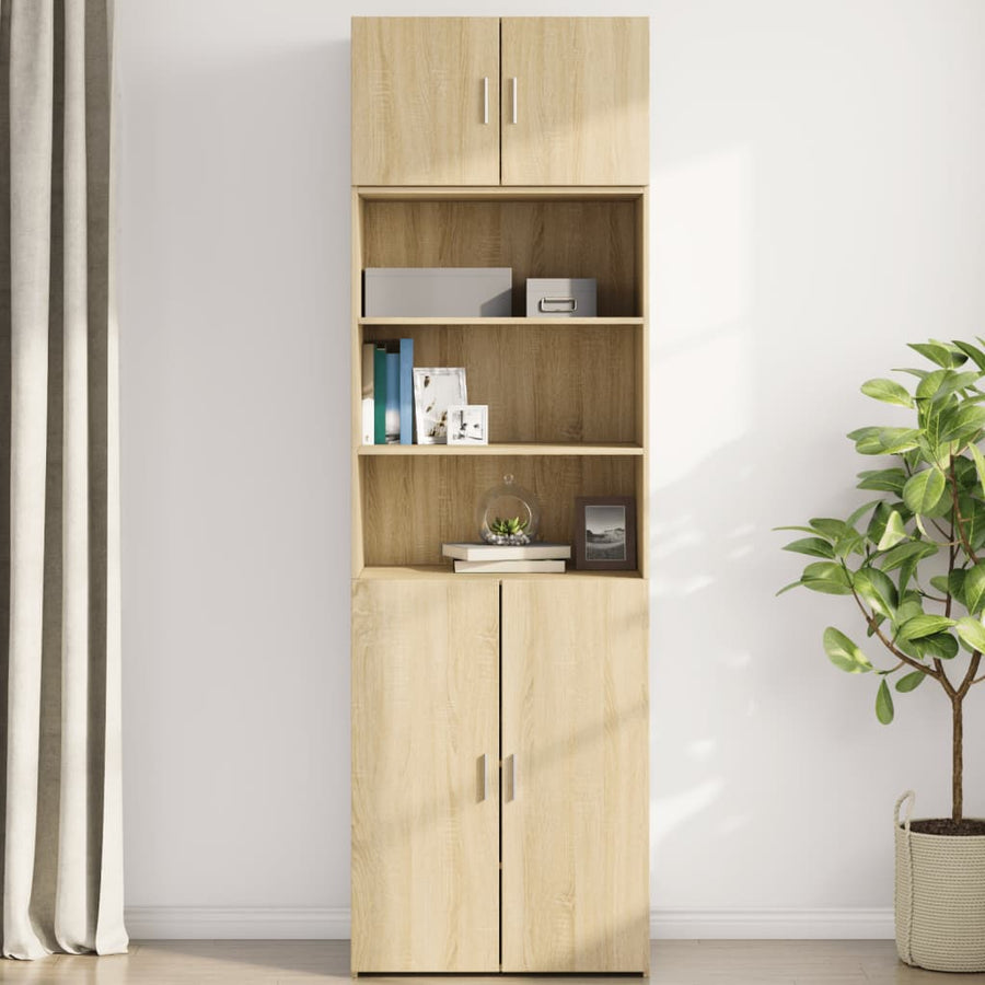Wandkast 70x42,5x40 cm bewerkt hout sonoma eikenkleurig