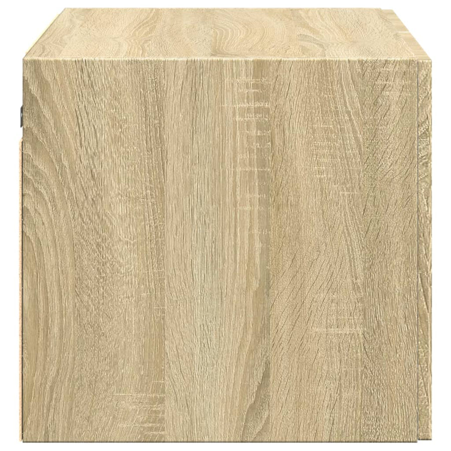 Wandkast 70x42,5x40 cm bewerkt hout sonoma eikenkleurig