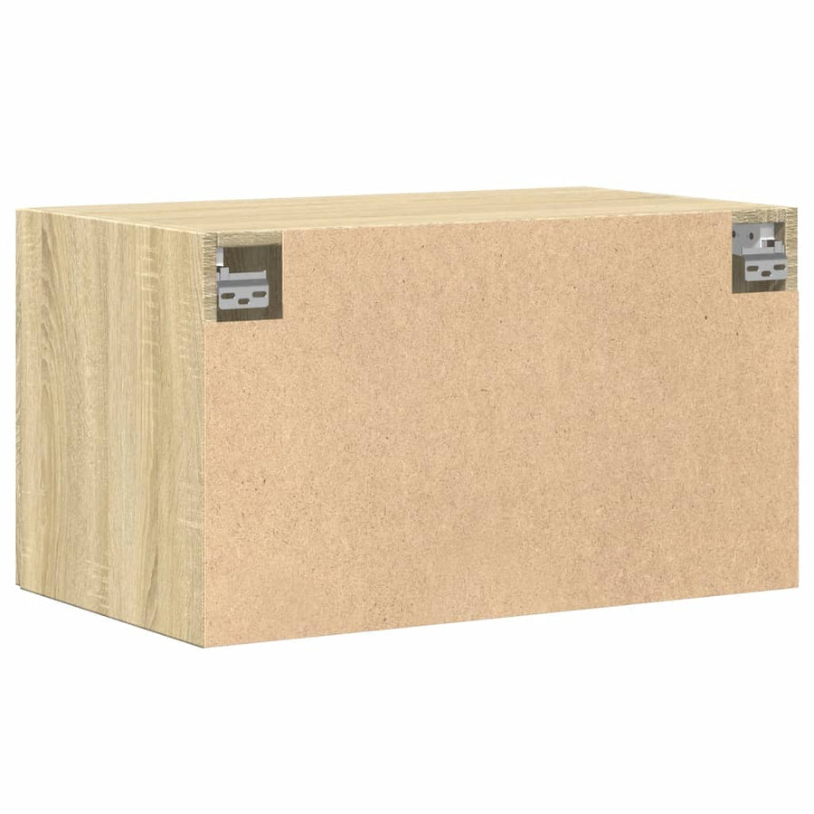 Wandkast 70x42,5x40 cm bewerkt hout sonoma eikenkleurig