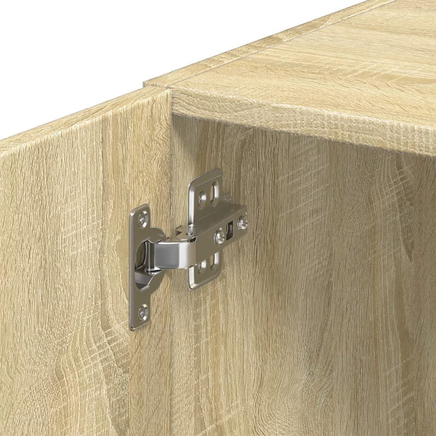 Wandkast 70x42,5x40 cm bewerkt hout sonoma eikenkleurig