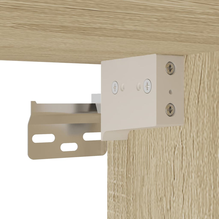 Wandkast 70x42,5x40 cm bewerkt hout sonoma eikenkleurig