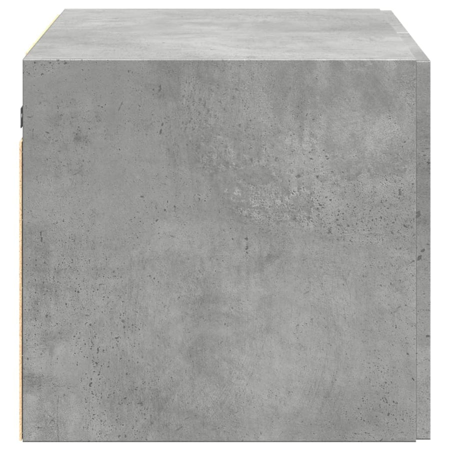 Wandkast 70x42,5x40 cm bewerkt hout betongrijs