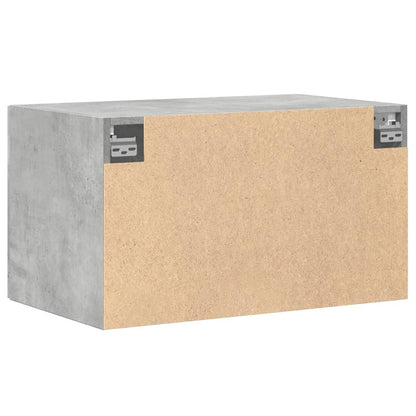 Wandkast 70x42,5x40 cm bewerkt hout betongrijs
