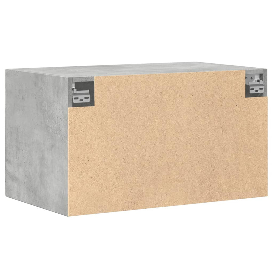Wandkast 70x42,5x40 cm bewerkt hout betongrijs
