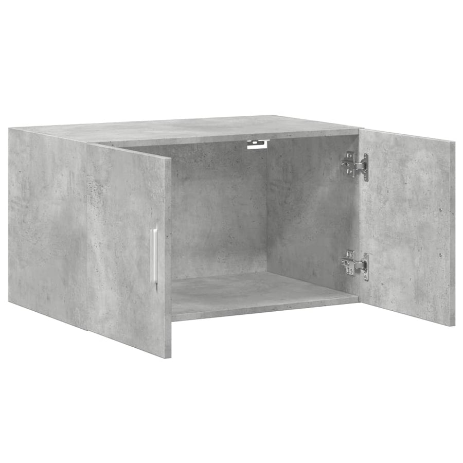 Wandkast 70x42,5x40 cm bewerkt hout betongrijs
