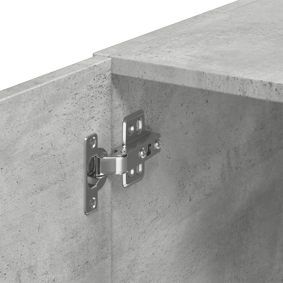 Wandkast 70x42,5x40 cm bewerkt hout betongrijs
