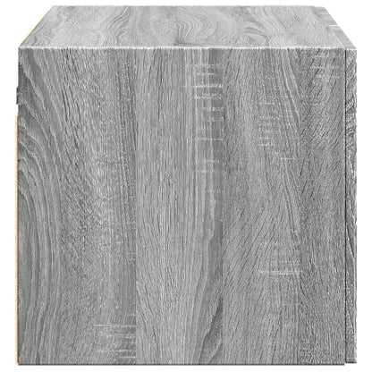 Wandkast 70x42,5x40 cm bewerkt hout grijs sonoma