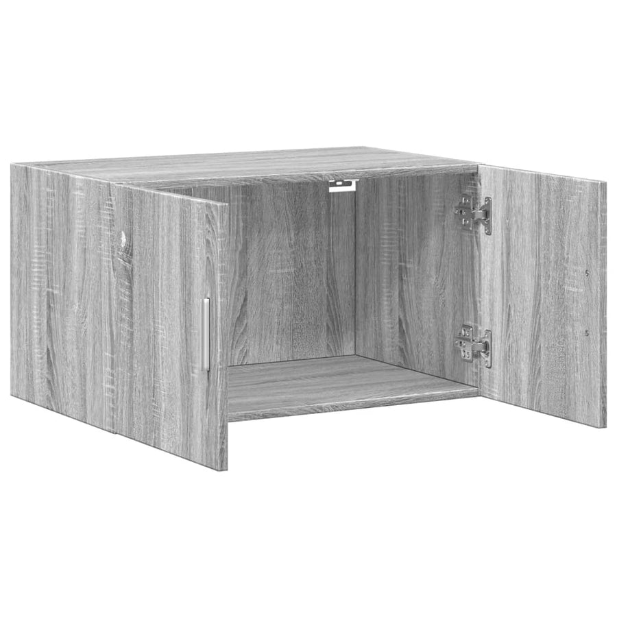 Wandkast 70x42,5x40 cm bewerkt hout grijs sonoma