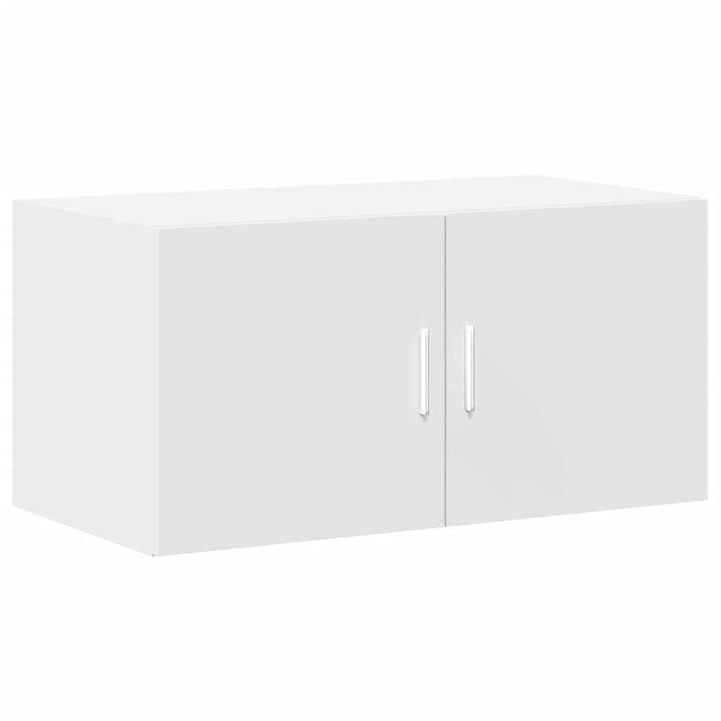 Wandkast 80X42,5X40 Cm Bewerkt Hout Wit